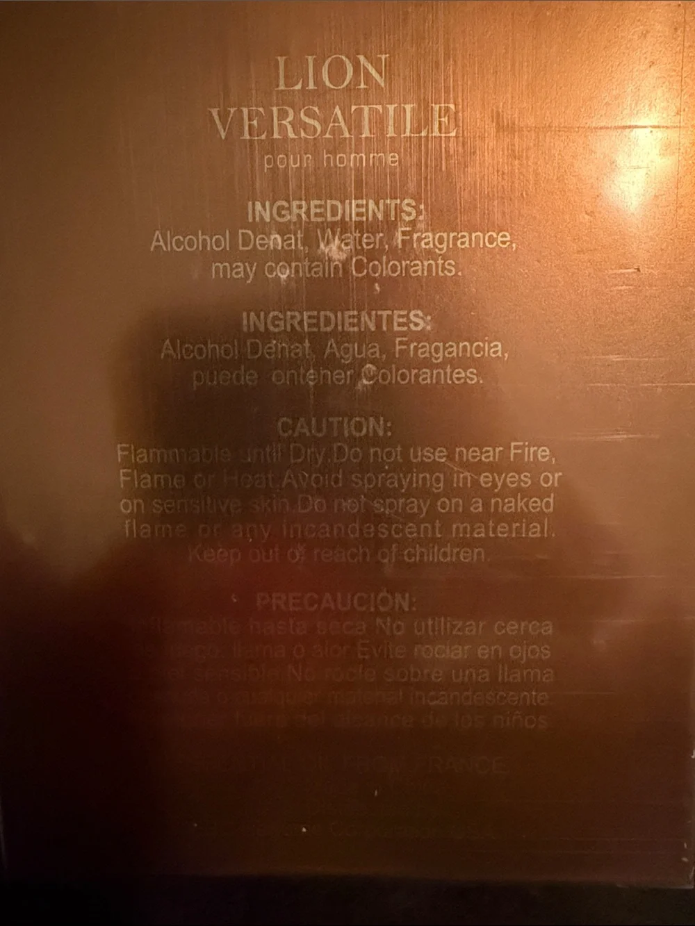 Lion Versatile Pour Homme Cologne - 3.4oz - Inspired by EROS ENERGY